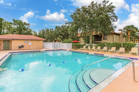 Stretch out on loungers after a cool, relaxing swim.