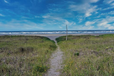 Our well kept HOA sandy path through the dunes and onto a quiet beach.
