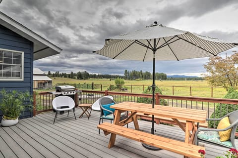 Columbia Falls Vacation Rental | 3BR | 2BA | Stairs Required for Entry