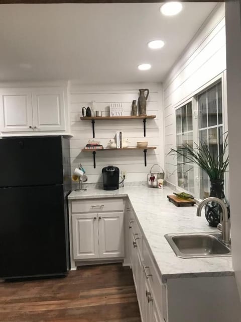 Pass thru window to deck