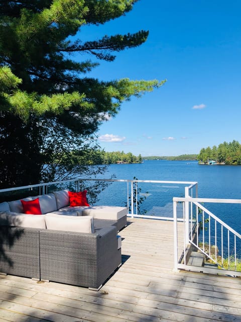 Deck overlooking Lake Muskoka