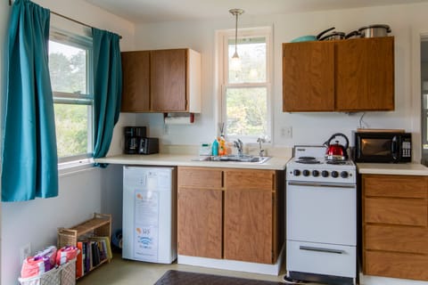 Fully stocked kitchen with simple things