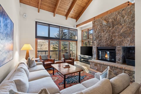 Cozy Living Room with Fireplace