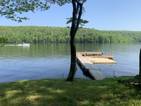 Lakefront view of private dock