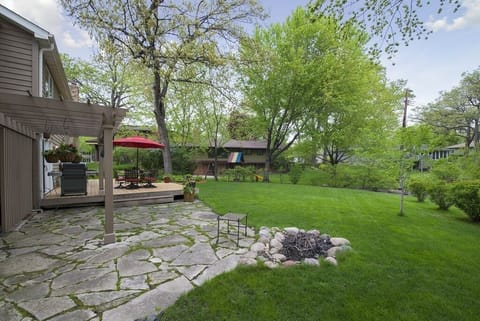 Enjoy a bonfire right off the Patio