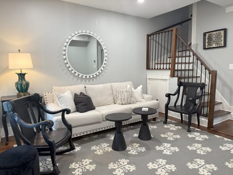 Cozy Living Room, Furniture, Indoor, Sofa, Staircase, Architecture, Smart TV