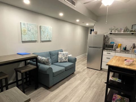 Living room with kitchenette