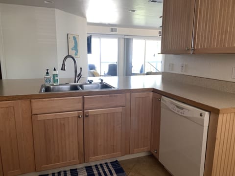 Lake views from the kitchen