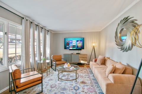 Our modern furniture is compatible to entertain during the day and can transform into a sofa bed for comfort by night.