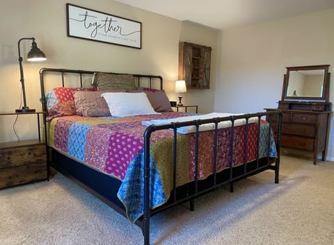 Master bedroom with new King size bed.