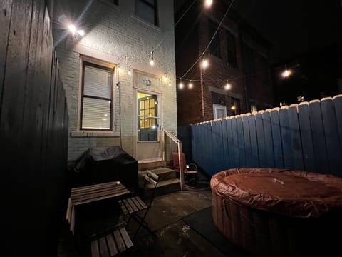 Cozy rear patio for guests to enjoy during their stay!