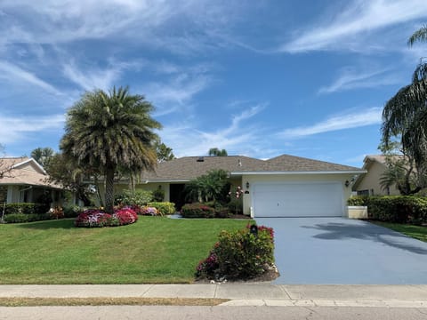 Main entrance - 2 car garage