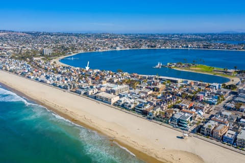 White arrow is where our bungalow is located