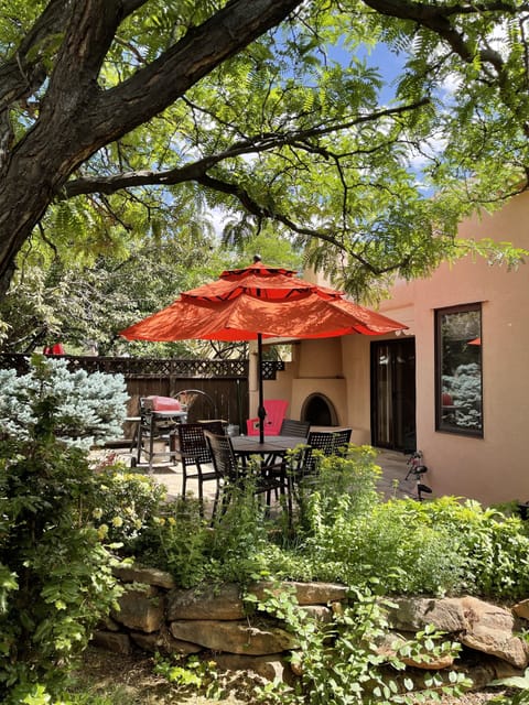 Lush  plantings in courtyard.  Plenty of shade.