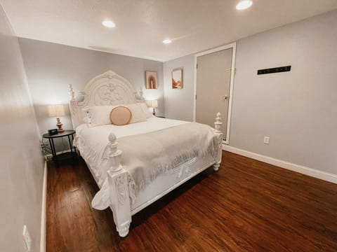 Queen bed with locally Amish-Made pillow top mattress