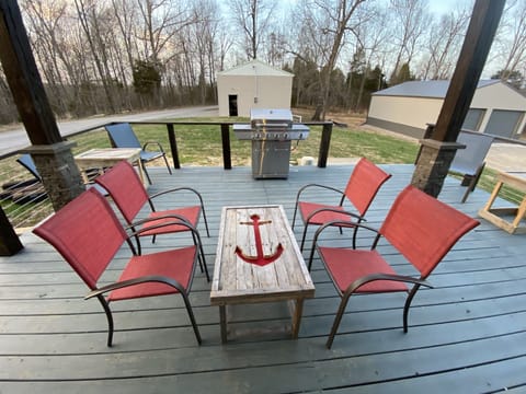 Back deck. Great for entertaining evenings with a fire pit right off deck.