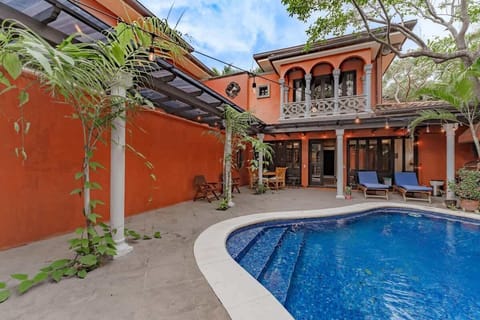 Pool area, to beat the heat.