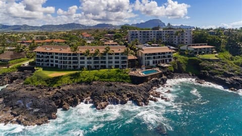 Poipu Shores with an Ocean-Front Pool