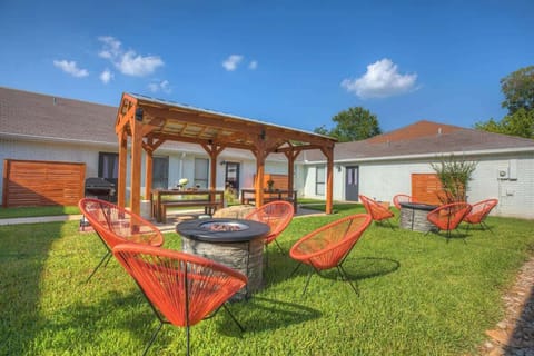Gather around the firepit.