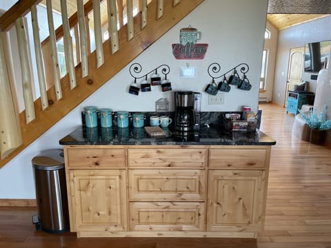 Coffee bar in dining area