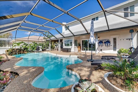 Saltwater Pool With Loungers