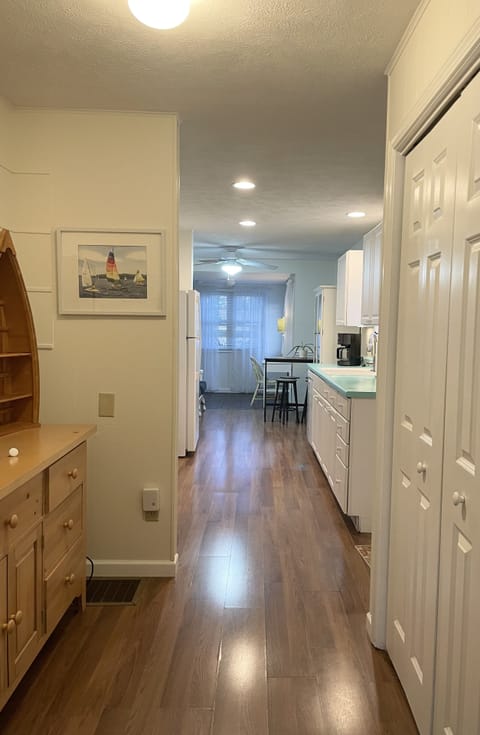 View to the kitchen. 