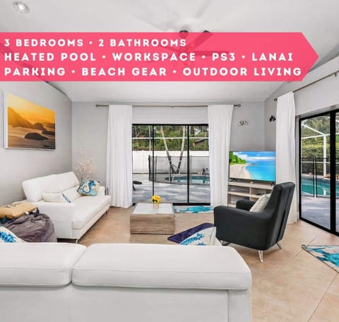 Explore Naples in our 3 bedroom, 2 bathroom recently remodeled home.  The heated pool with a lanai is fantastic. 