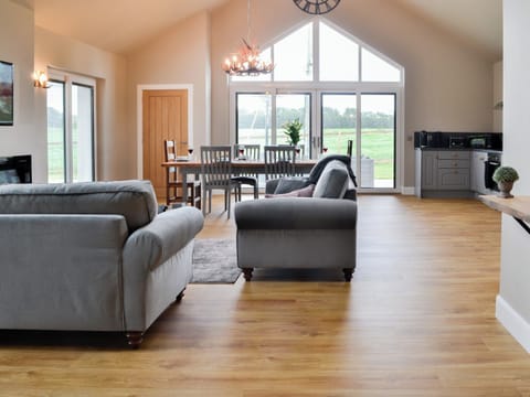 Open plan living space | The Byre - Farm Holidays, Castle Douglas