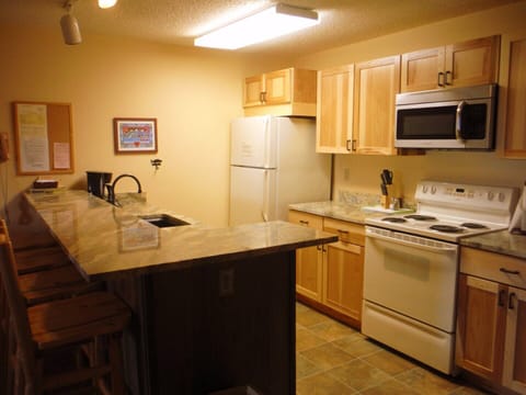 Rental is a combination of a studio and a 1 bedroom. So, there are 2 kitchens.