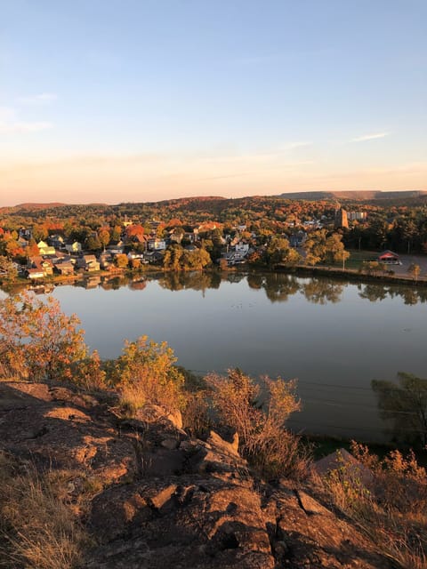View from Pilot’s Knob. Trail in our backyard