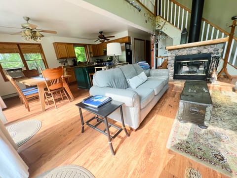 Living area and dining area. - Living area and dining area.