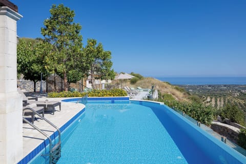 The impeccable pool terrace.