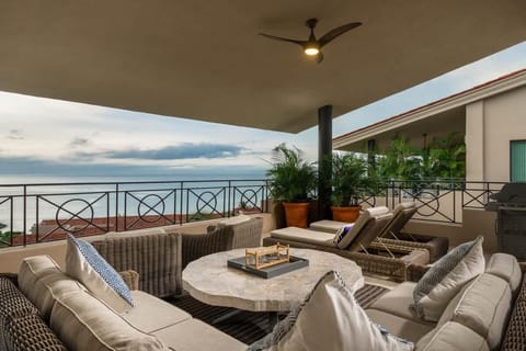 Spacious terrace with panoramic ocean views