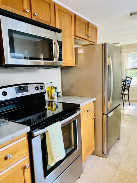 Half of the stocked kitchen, waiting for your home cooked meals! 