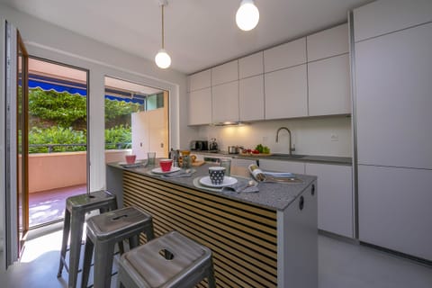 Kitchen and dining area