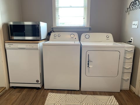 Laundry area with supplies 