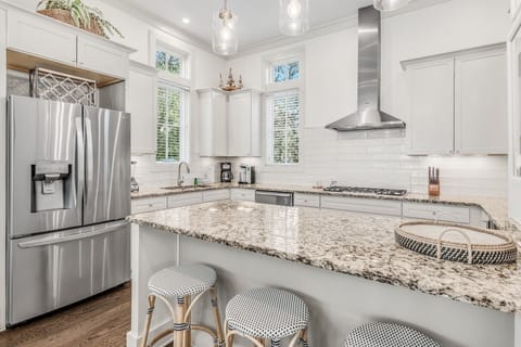 Bar Area and Kitchen