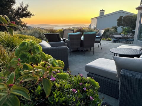 Summer sunset from back patio