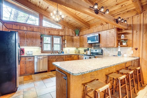 Kitchen | Breakfast Bar | Butcher Block Island | Keurig Coffee Maker