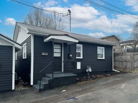 Front view of tiny home