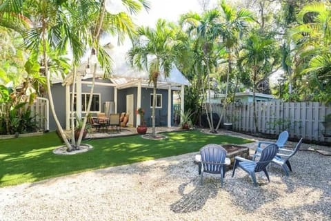 Outside view and a lounge area.