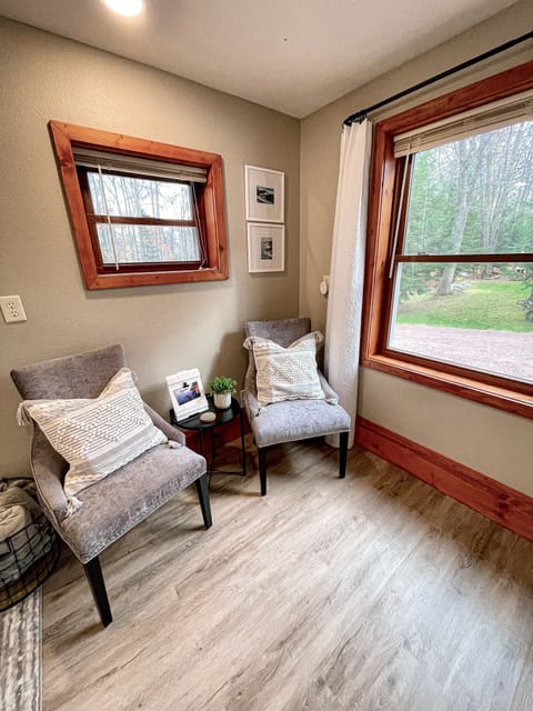Rock Garden Bedroom Seating area next to the large window