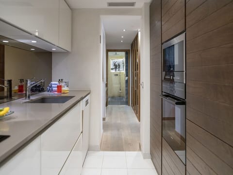 Kitchen, Interior Design, Countertop, Cabinetry, Flooring, Furniture, Kitchen Appliance, Wood, Ceiling, Floor