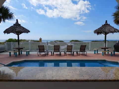 Swimming pool on beach side!