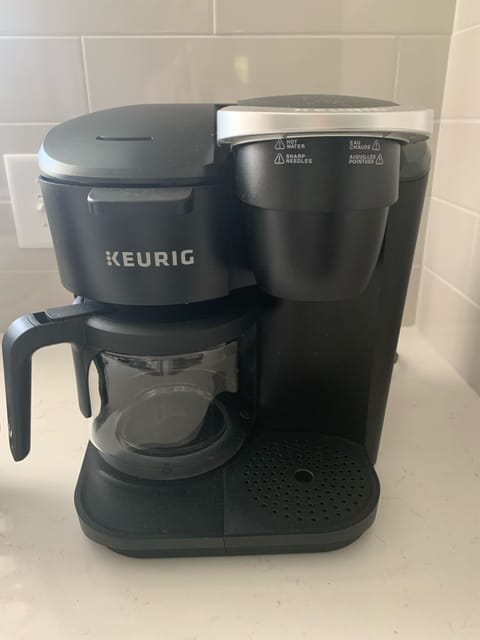 Keurig Duo for single or full pots of coffee. 