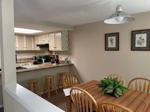 Dining area and kitchen