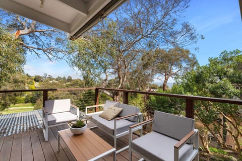 Upstairs balcony
