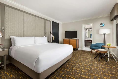 Settle into crisp linens and a quiet, restful night.