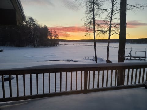 Winter veiw from back deck 
