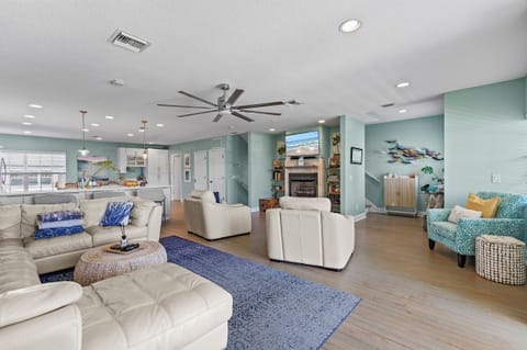 Enjoy a movie on the flat screen